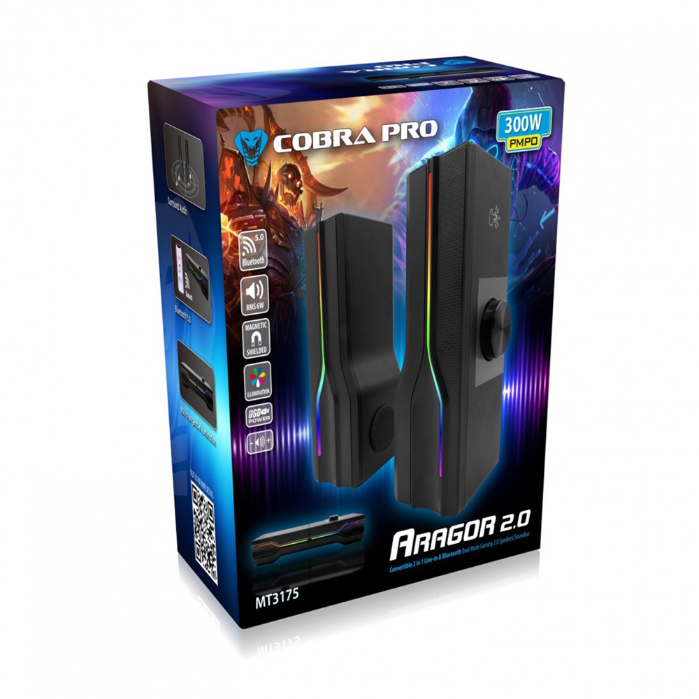 Media-Tech ARAGOR 2.0 Bluetooth Hangszóró