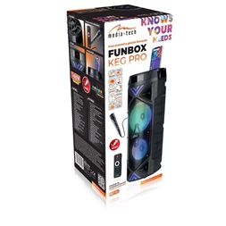 Media-Tech MT3182 FUNBOX KEG PRO XXL hordozható Bluetooth hangszóró