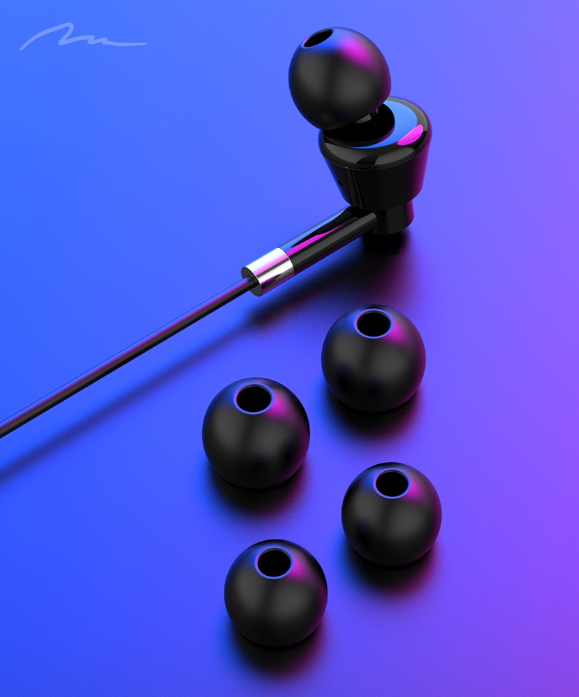 Media-Tech MT3609K USB-C mikrofonos fekete fülhallgató
