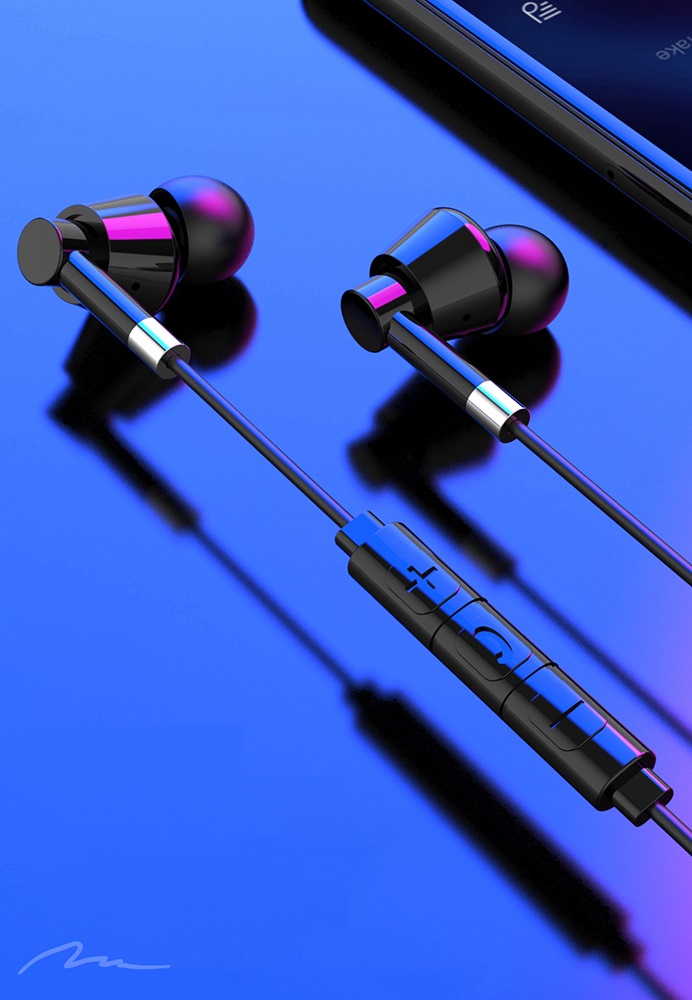 Media-Tech MT3609K USB-C mikrofonos fekete fülhallgató