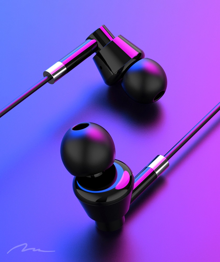 Media-Tech MT3609K USB-C mikrofonos fekete fülhallgató