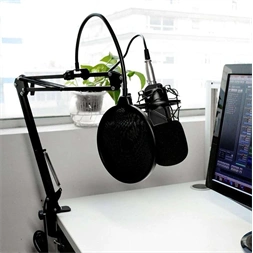 Media-Tech MT397K fekete Stúdió és streamer mikrofon