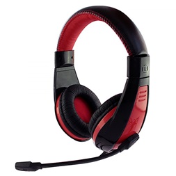Media-Tech MT3574 Nemesis USB sztereó piros-fekete headset