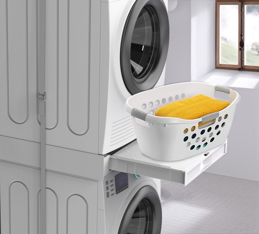 Meliconi Base Torre Duo kihúzható fiókkal mosógép összeépítő keret