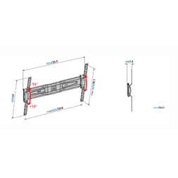 Meliconi Flatstyle FT600 DW 50"-85" dönthető fali TV konzol