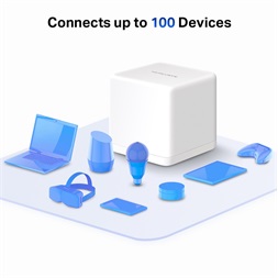 Mercusys Halo H30G(2-pack) AC1300 fehér otthoni Mesh Wi-Fi rendszer (2db) - R