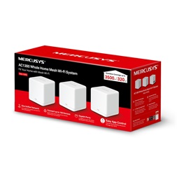 Mercusys Halo H30G(3-pack) AC1300 fehér otthoni Mesh Wi-Fi rendszer (3db) - R