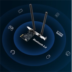 Mercusys MA30E AC1200 Wi-Fi Bluetooth PCIe fekete adapter - R
