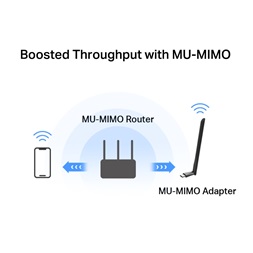 Mercusys MA30H AC1300 nagy teljesítményű vezeték nélküli kétsávos hálózati fekete USB adapter - R