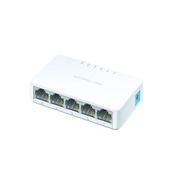 Mercusys MS105 5 portos 10/100Mbps nem menedzselhető fehér asztali switch