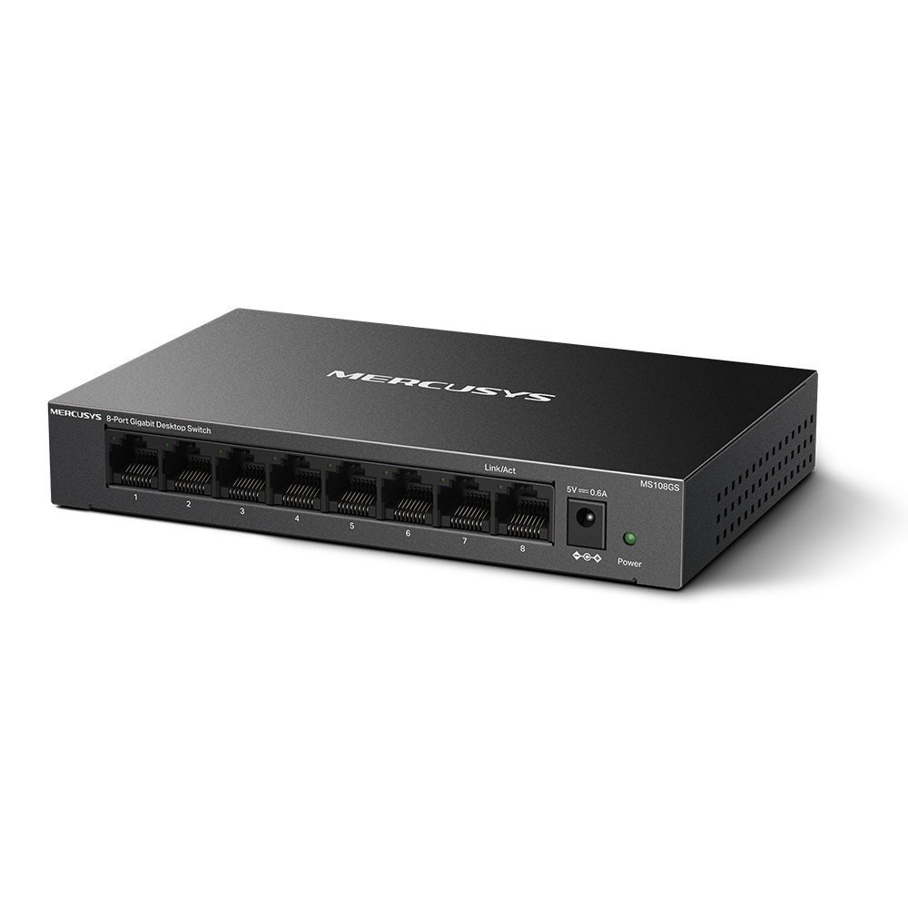 Mercusys MS108GS 8 portos Gigabit asztali switch - R