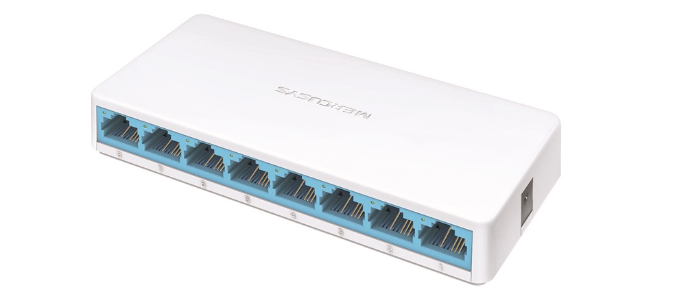 Mercusys MS108 8 portos 10/100 Mbps nem menedzselhető fehér asztali switch