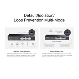 Mercusys MS116GS 16 portos Gigabit rackbe szerelhető fekete asztali switch - R
