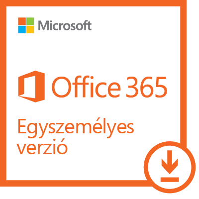 Microsoft 365 Personal (Egyszemélyes verzió) 1 Felhasználó 5 Eszköz 1 év Elektronikus licenc szoftver