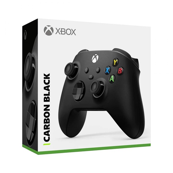 Microsoft QAT-00009 Xbox Series X|S/Xbox One Carbon Black vezeték nélküli fekete kontroller (Újszerű)