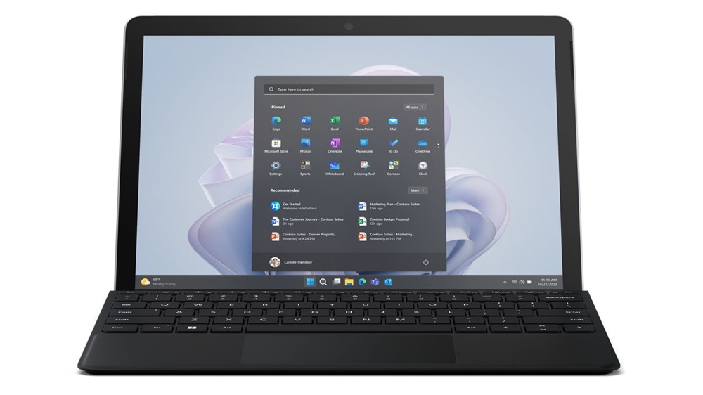 Microsoft Surface Go 4 Vállalati verzió XHU-00006 10,5" 8/128GB platina Wi-Fi tablet