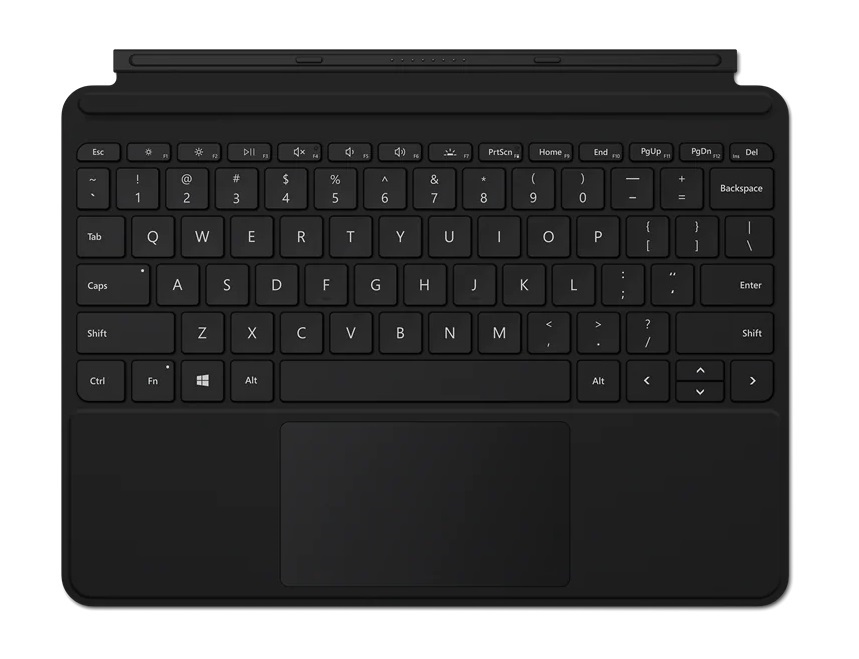 Microsoft Surface Go fekete billentyűzetes tok