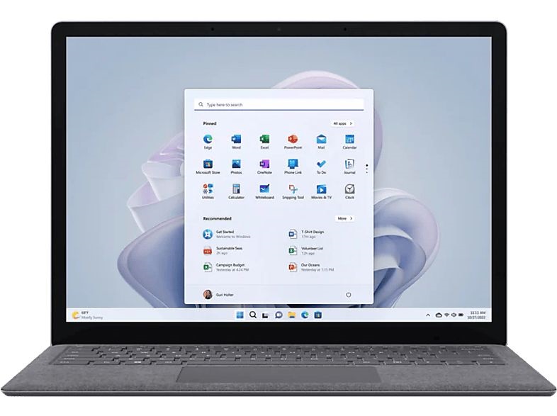 Microsoft Surface Laptop 5 13,5"/Intel Core i5-1235U/16GB/512GB/Int.VGA/Win11/platinum laptop