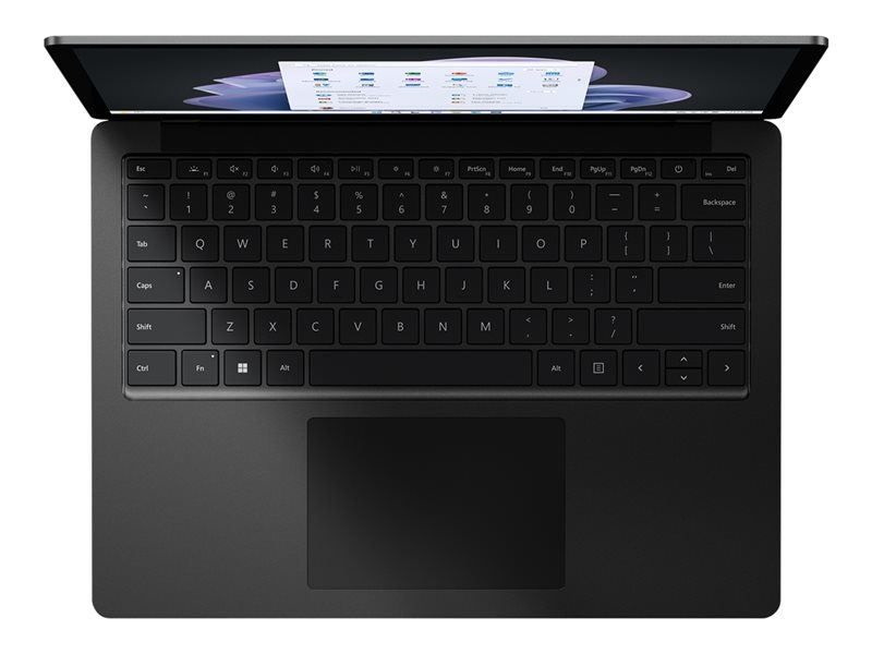 Microsoft Surface Laptop 5 13,5"/Intel Core i7-1255U/16GB/512GB/Int.VGA/Win11/fekete laptop