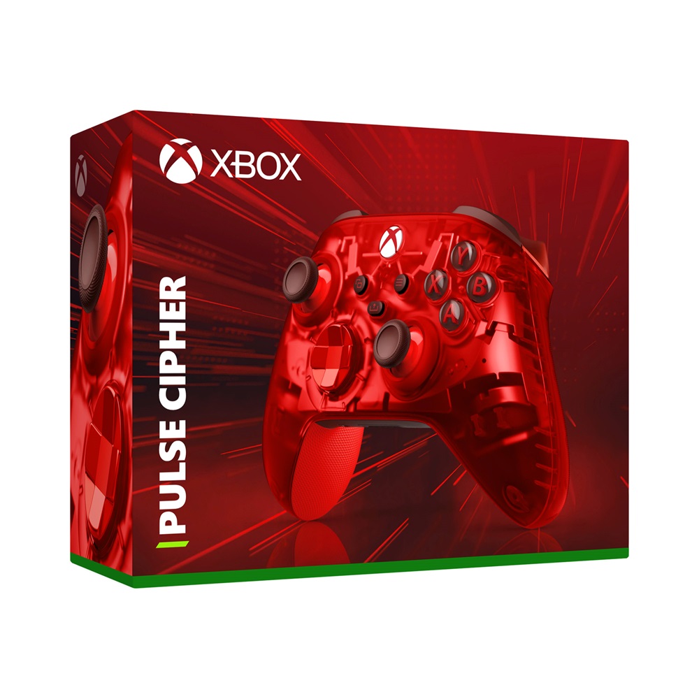 Microsoft QAU-00165 Xbox Series/Xbox One Pulse Cipher Special Edition vezeték nélküli piros kontroller