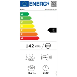 Midea MD110H80/W-HR fehér, 8kg, hőszivattyús szárítógép