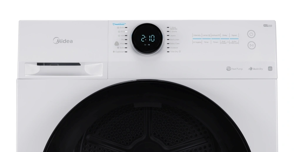 Midea MD110H80/W-HR fehér, 8kg, hőszivattyús szárítógép