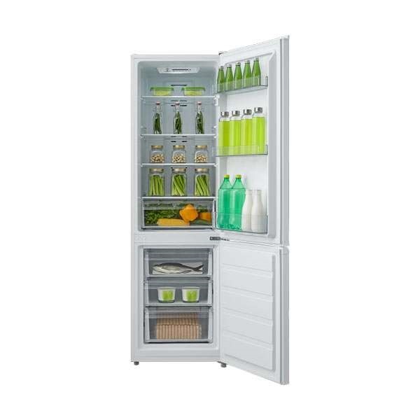 Midea MDRB380FGE01A fehér, alulfagyasztós, Hűtő:199L, Fagyasztó:71L, No frost hűtőszekrény (Újszerű)