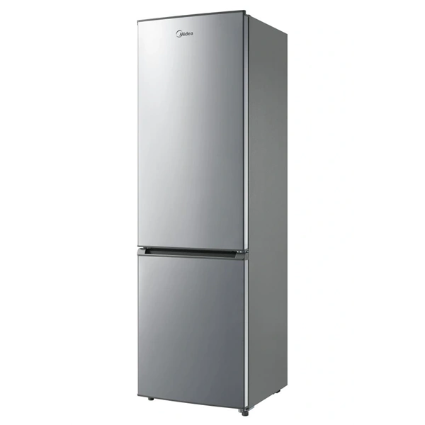 Midea MDRB380FGE02A inox, alulfagyasztós, Hűtő: 199L, Fagyasztó:71L, No frost hűtőszekrény