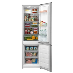 Midea MDRB380FGE02A inox, alulfagyasztós, Hűtő: 199L, Fagyasztó:71L, No frost hűtőszekrény