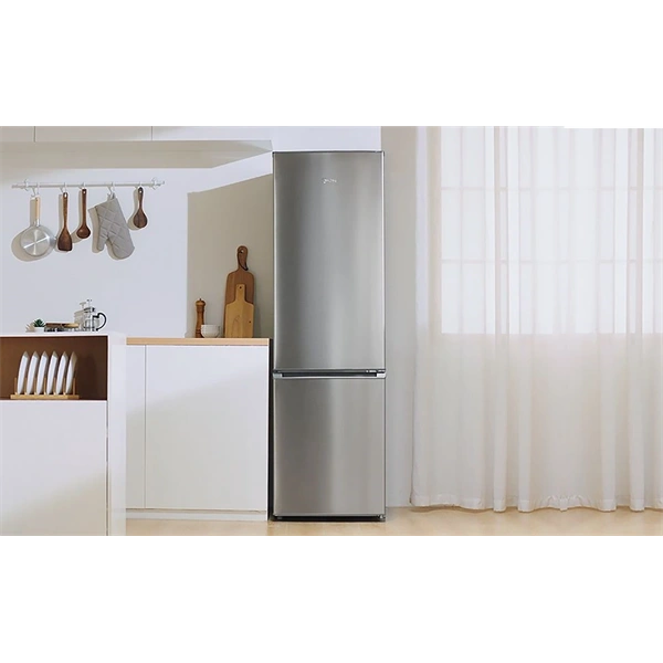Midea MDRB380FGE02A inox, alulfagyasztós, Hűtő: 199L, Fagyasztó:71L, No frost hűtőszekrény