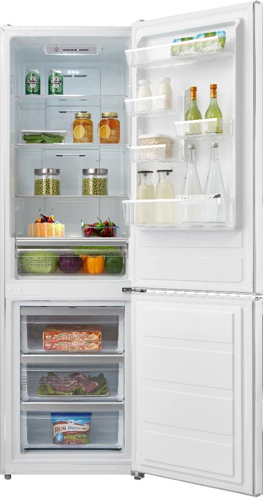 Midea MDRB424FGE01I fehér, alulfagyasztós, Hűtő:225L, Fagyasztó:85L, No frost hűtőszekrény