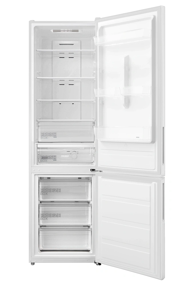 Midea MDRB489FGE01OE fehér, alulfagyasztós, Hűtő: 247L, Fagyasztó:83L, No frost hűtőszekrény