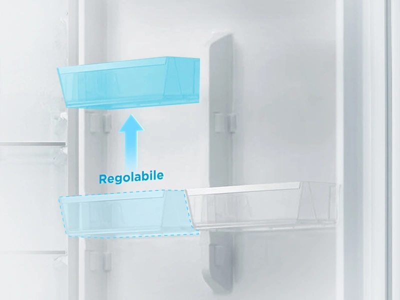 Midea MDRB489FGE01OE fehér, alulfagyasztós, Hűtő: 247L, Fagyasztó:83L, No frost hűtőszekrény