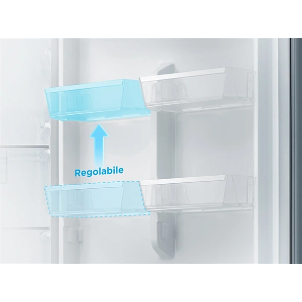 Midea MDRB489FGE02OE inox, alulfagyasztós, Hűtő: 247L, Fagyasztó:83L, No frost hűtőszekrény