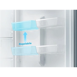 Midea MDRB489FGE02OE inox, alulfagyasztós, Hűtő: 247L, Fagyasztó:83L, No frost hűtőszekrény