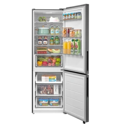 Midea MDRB548MME46 Space master inox, alulfagyasztós, Hűtő: 271L, Fagyasztó:130L, No frost hűtőszekrény