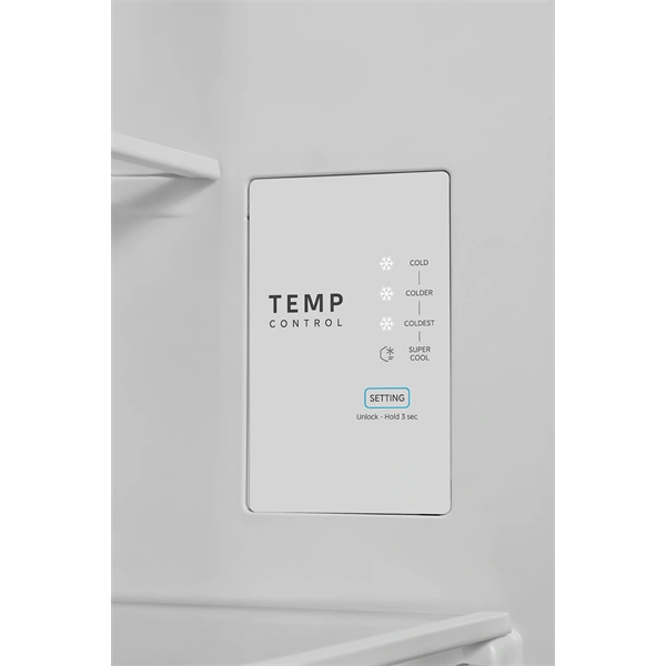 Midea MDRB548MME46 Space master inox, alulfagyasztós, Hűtő: 271L, Fagyasztó:130L, No frost hűtőszekrény