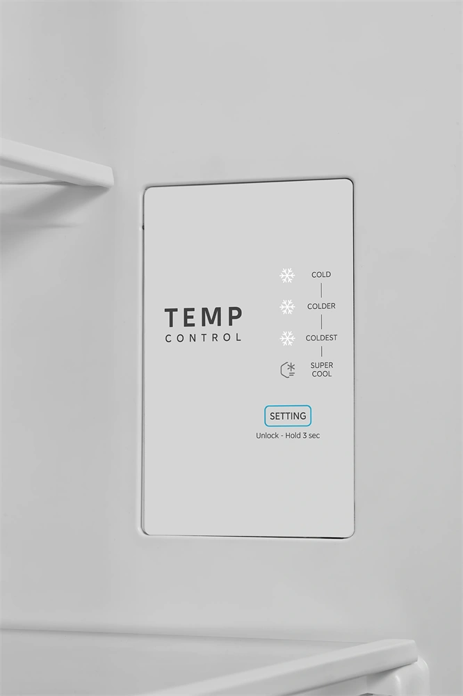 Midea MDRB548MME46 Space master inox, alulfagyasztós, Hűtő: 271L, Fagyasztó:130L, No frost hűtőszekrény