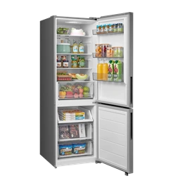 Midea MDRB548MME46 Space master inox, alulfagyasztós, Hűtő: 271L, Fagyasztó:130L, No frost hűtőszekrény