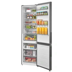 Midea MDRB600MME46 inox, alulfagyasztós, Hűtő: 313L, Fagyasztó:130L, Total No frost hűtőszekrény