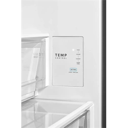 Midea MDRB600MME46 inox, alulfagyasztós, Hűtő: 313L, Fagyasztó:130L, Total No frost hűtőszekrény