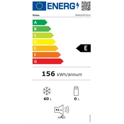 Midea MDRD99FZE01 fehér, egyajtós, Fagyasztó:60L, fagyasztószekrény