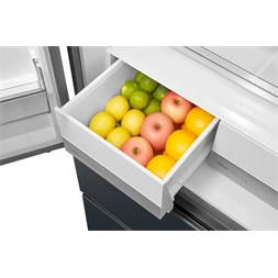 Midea MDRF600BIE70 inox, négyajtós, Hűtő:276L, Fagyasztó:159L, No frost hűtőszekrény