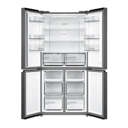 Midea MDRF632FIE45 inox, négyajtós, Hűtő:305L, Fagyasztó:169L, No frost hűtőszekrény
