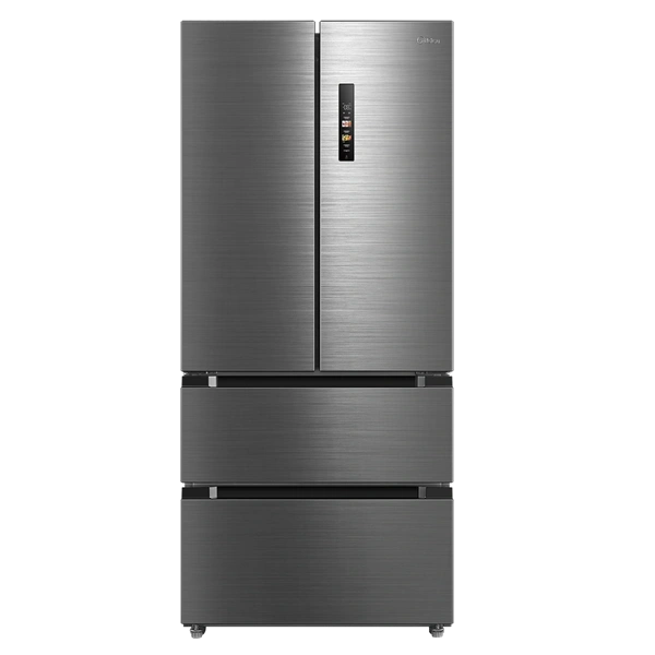 Midea MDRF692FIE46 inox, négyajtós, Hűtő:347L, Fagyasztó:169L, No frost hűtőszekrény