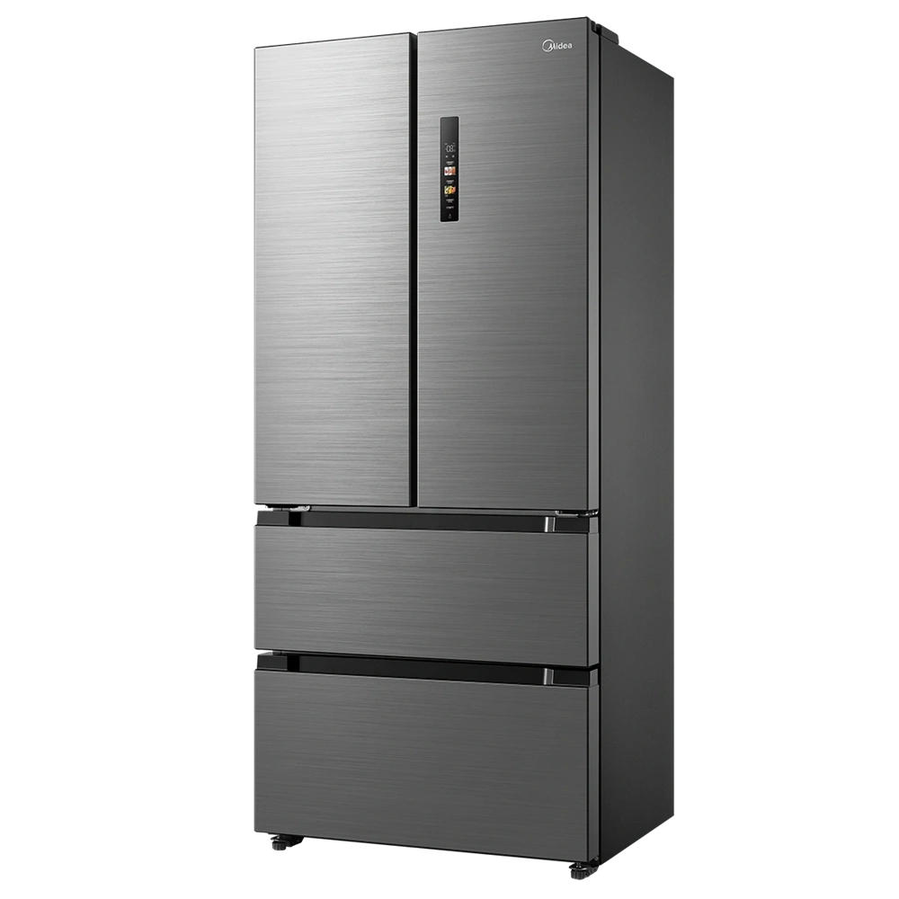 Midea MDRF692FIE46 inox, négyajtós, Hűtő:347L, Fagyasztó:169L, No frost hűtőszekrény