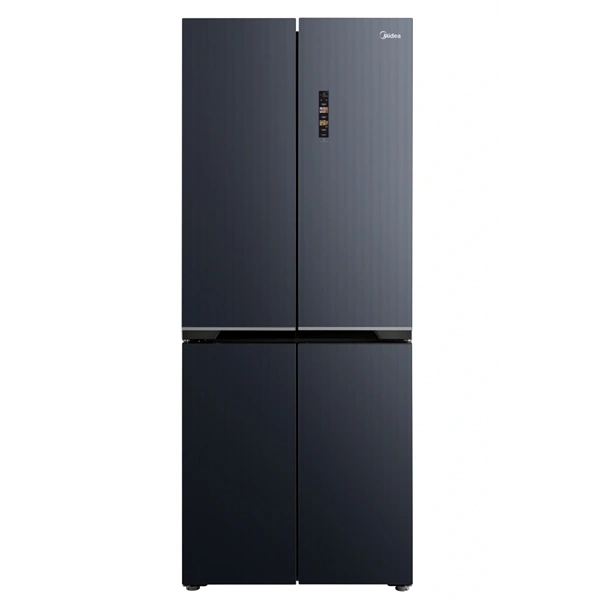 Midea MDRM587BIE70 inox, négyajtós, Hűtő:276L, Fagyasztó:150L, No frost hűtőszekrény