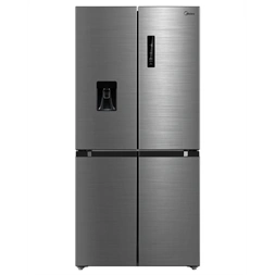 Midea MDRM632FGD46W inox, négyajtós, Hűtő:301L, Fagyasztó:169L, No frost hűtőszekrény