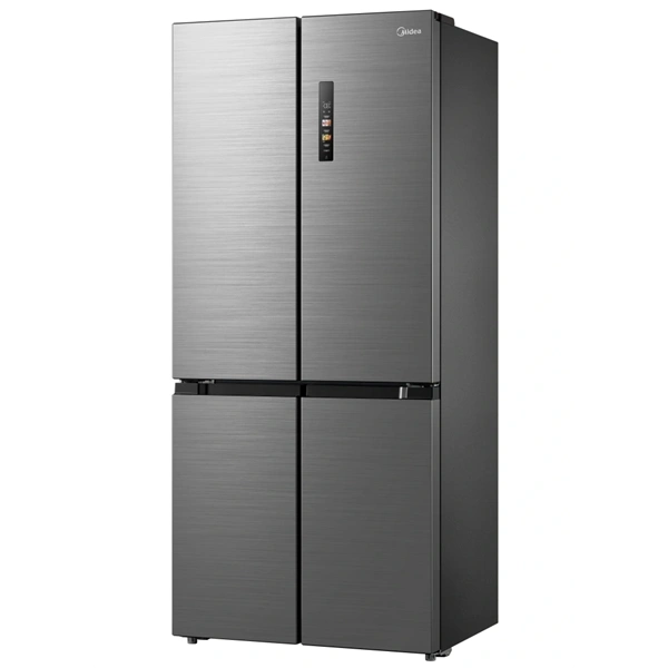 Midea MDRM691FIE46 inox, négyajtós, Hűtő:345L, Fagyasztó:170L, No frost hűtőszekrény