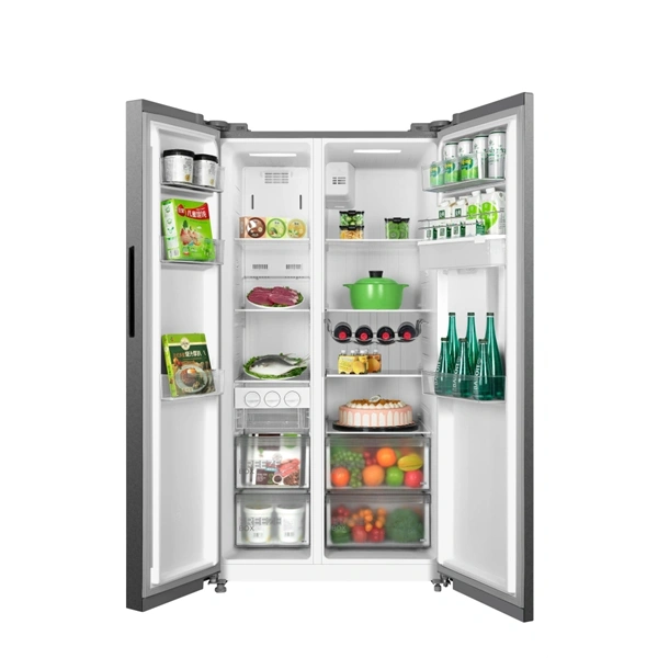 Midea MDRS710FGD46 inox, Side-by-side, Hűtő:349L, Fagyasztó:206L, No frost hűtőszekrény